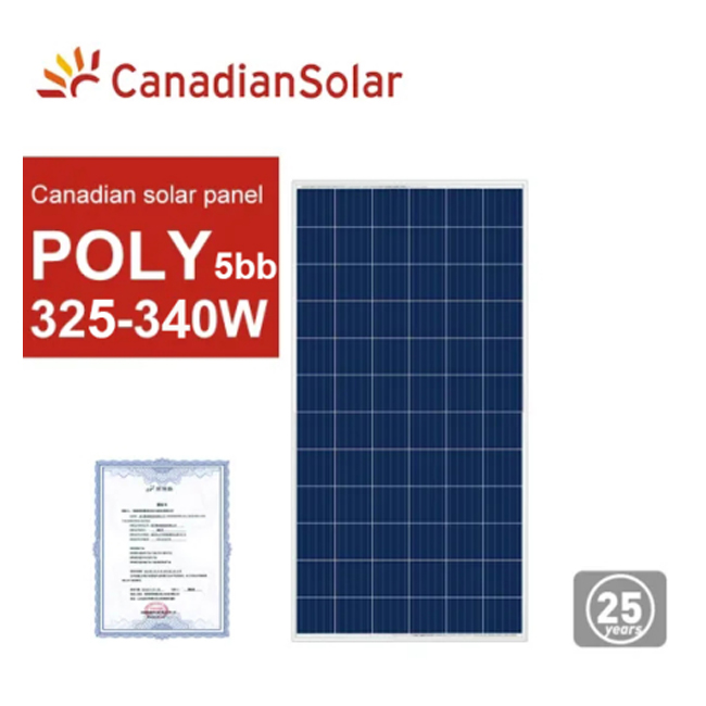Solar canadiense 335w poli